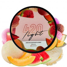 Табак 420 LIGHT, АРБУЗНО-ДЫННЫЙ СОРБЕТ, 100 гр