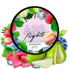 Табак 420 LIGHT, ФРУКТОВАЯ ЖВАЧКА, 100 гр