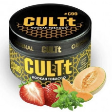 Табак CULTt C99 Melon Strawberry Mint (Клубника дыня мята), 100 гр Табак CULTt C99 Melon Strawberry Mint (Клубника дыня мята), 100 гр